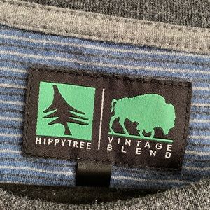 Black and Gray Tee with Blue Chest Pocket